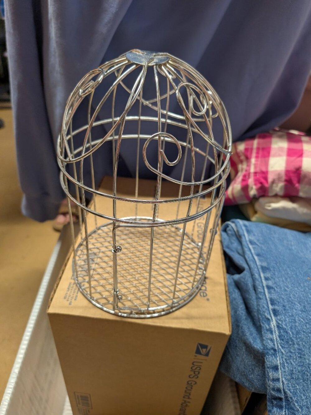 Decorative Metal Birdcage with Latch Door - 25% Off When You Bundle 5+ Items!